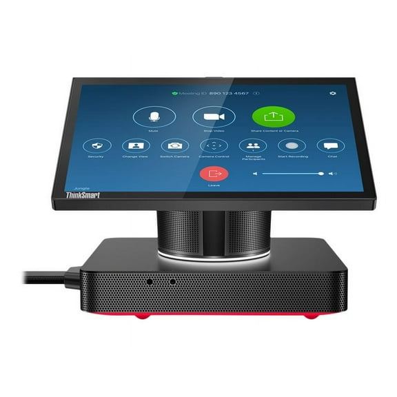 Open Box Lenovo ThinkSmart Hub 11H3 - All-in-one Core i5 8365UE / up to 4.1 GHz - vPro - RAM 16 GB - SSD 256 GB - NVMe - UHD Graphics 620 - Gigabit Ethernet - Win 11 IoT Enterprise GAC - monitor: LED 10.1" 1920 x 1200 (WUXGA) @ 60 Hz touchscreen - raven black, red (bottom cover) - Lenovo TopSeller - with 3 Years Lenovo Premier Support, First Year Maintenance