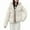 White, variant on Hueook Womens Coats Ladies' Casual Colored Long-sleeved Hooded Jacket Coffee XL