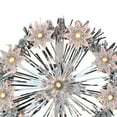 thumbnail image 4 of Northlight 7" Silver Pre-Lit Snowflake Starburst Christmas Tree Topper - Clear Lights, 4 of 4
