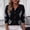 Black diamond pattern button sweater women a1, variant on Women's Round Neck Diamond Pattern Button Sequin Knit Pullover Sweater Casual Long Sleeve Top Fashion Fall Winter Outfit, White S