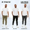 thumbnail image 6 of Ultra Performance 3 Pack Mens Joggers Mens Athletic Sweatpants with Pockets for Men, Small - 5X, 6 of 8