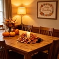thumbnail image 5 of Fall Candle Rings Fall Decorations for Home Thanksgiving Decorations Artificial Sunflower Maple Leaf Candle Wreath for Table Centerpiece by MPOISVA, 5 of 7