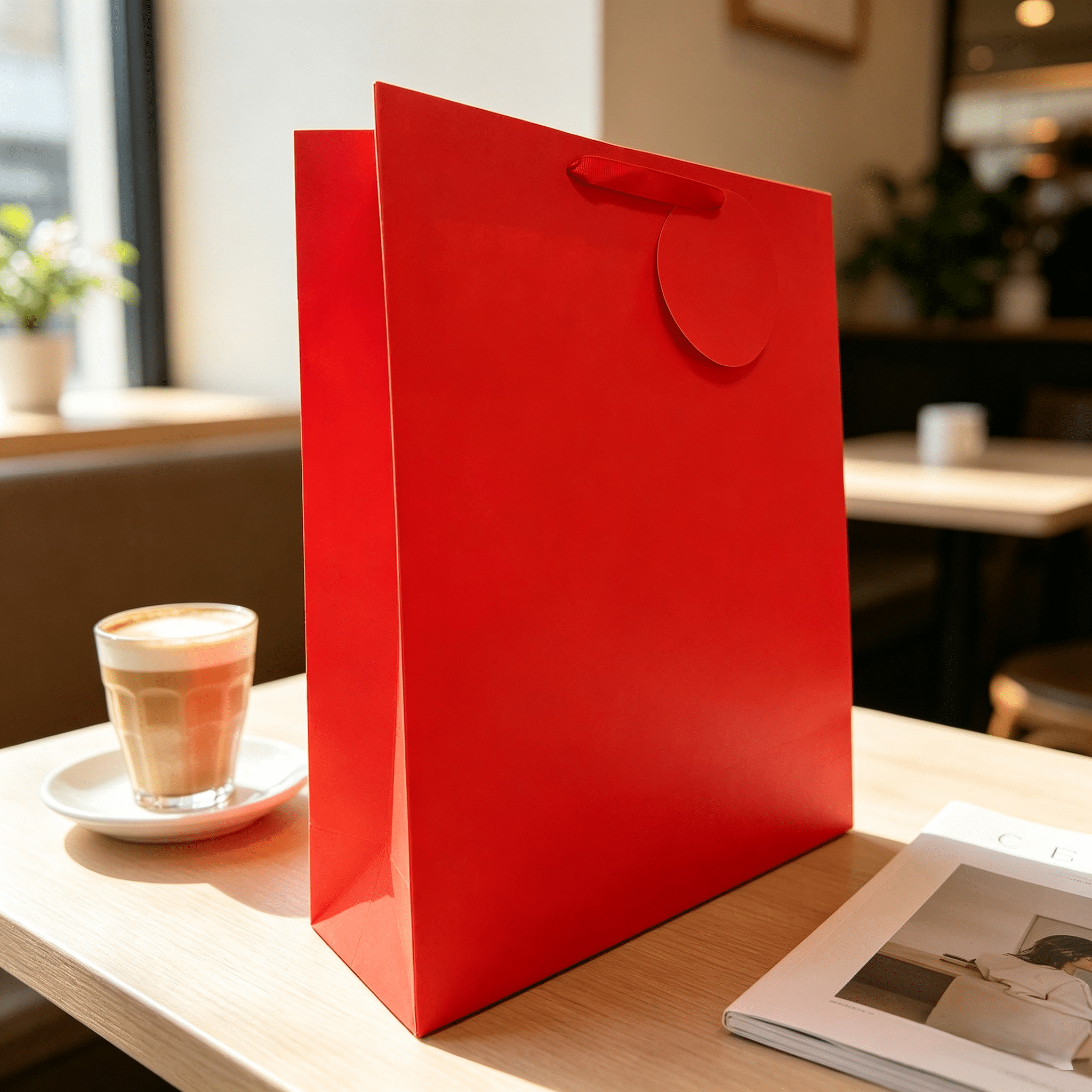 Jumbo Red Paper Gift Bag,14.5" x 5" x 18",By Way To Celebrate