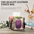 thumbnail image 4 of Cute Cartoon Vegetables Tissue Box Cover Leather Square Rectangle Tissue Box Holder for Bathroom Living Room Desk Office Decor, 4 of 7