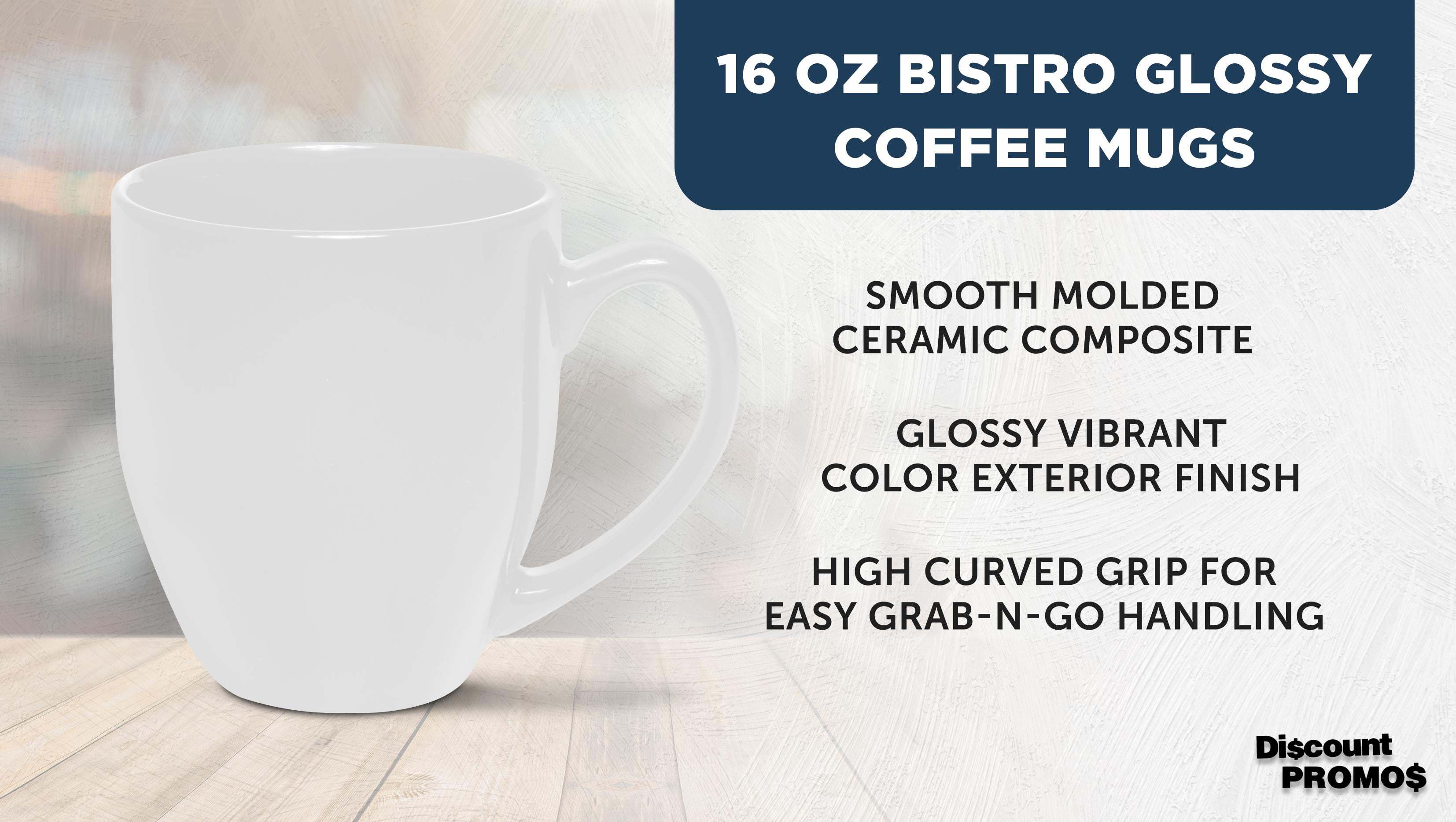 Large Coffee Cups 16 oz. Set of 10, Bulk Pack - Perfect for Tea, Espresso, Cappuccino, Hot Cocoa - White