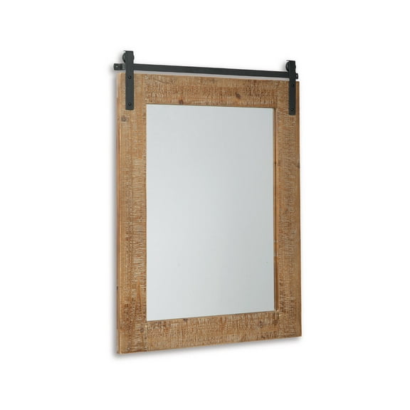 Signature Design by Ashley Casual Lanie Accent Mirror  Antique Brown