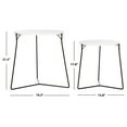 thumbnail image 5 of SAFAVIEH Ryne Retro Mid-Century Lacquer Stacking End Table White, 5 of 7
