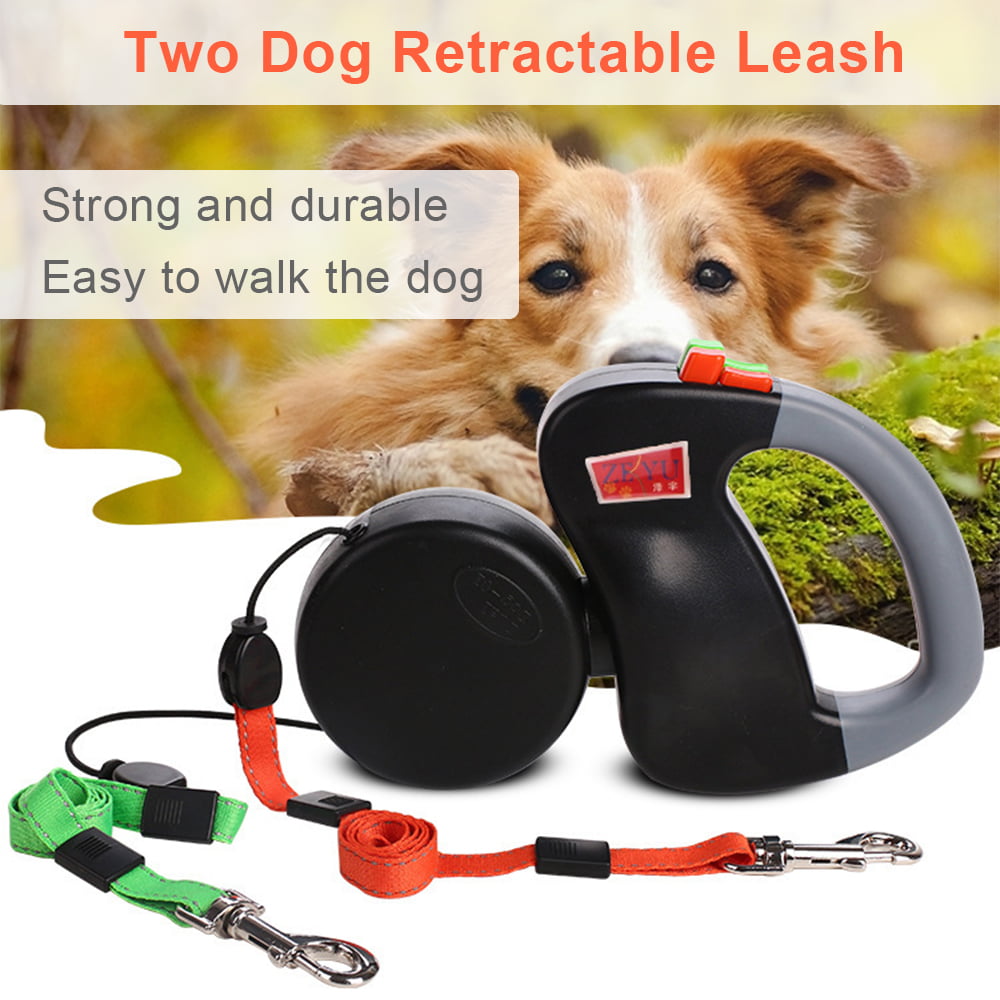 dual retractable leash
