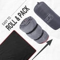 thumbnail image 3 of REDCAMP Large Waterproof Stadium Blanket for Cold Weather, Soft Warm Fleece Camping Blanket Windproof for Outdoor Sports, Blue/Red (Outer Grey/Inner Black), 3 of 9