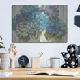 thumbnail image 6 of Luxe Metal Art 'Turquoise Hydrangea on Barn Board' by Albena Hristova, Metal Wall Art, 16"x12", 6 of 9