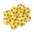 thumbnail image 1 of 10 dados acrílicos de 16 caras con esquinas redondas para mazmorras D&amp;D RPG amarillos, 1 of 7