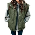 thumbnail image 2 of ShomPort Winter Puffer Vest for Women Quilted Stand Collar Zip up Padded Gilet Coat with Pockets, 2 of 6