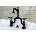 thumbnail image 3 of Kingston Brass KS7975BEX Essex Bridge Bathroom Faucet with Brass Pop-up, Oil Rubbed Bronze, 3 of 6