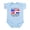 Sky Blue, variant on CafePress - Half Dominican 100% Cute Body Suit - Baby Light Bodysuit, Size Newborn - 24 Months