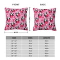 thumbnail image 2 of Pofeuu Panda Heart Valentine Print Double-sided plush pillowcase Square Throw Pillow Covers Pillows Cover for Living Room Bedroom Sofa Couch Cushion Cover（No pillow core）-18"x18", 2 of 7