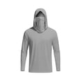 thumbnail image 4 of Aofany Men's UPF 50+ Sun Protection Shirts Outdoor UV Lightweight Hoodie Long Sleeve Fishing Hiking Performance Shirts Rash Guard SPF Shirts with Mask Rash Guard, 4 of 5