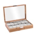 thumbnail image 4 of Boîte de Rangement pour Montres en Bois pour Décoration Maison Table Commode Filles Femmes 12 Compartiments, 4 of 9