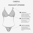 thumbnail image 4 of Lilvigor Shapewear Bodysuit for Women Tummy Control Waist Shaper V-neck Bodysuits Lace Body Briefer, 4 of 8