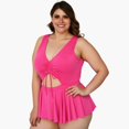 thumbnail image 2 of Traje de baño con faldilla (talla extra), modelo 7503 (Fiusha) fucsia 36 Roman Fashion Traje de baño 7503, 2 of 6