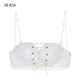 thumbnail image 1 of Sujetador de mujer sin tirantes Hacer subir Sujetador acolchado sin alambre Bralette Girl Slim Fit Chest Wrap Underwear, Blanco, 38 / 85A Jumpingount AP001241-03B, 1 of 7