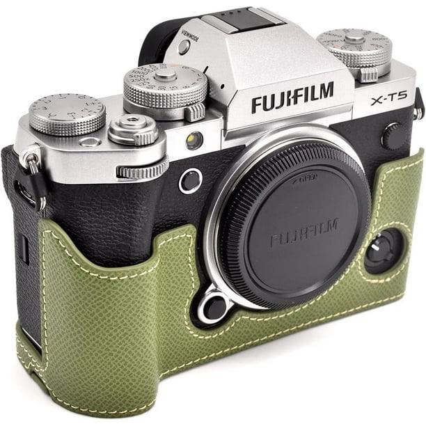 Genuine Leather Fuji XT5 Camera Bag Case Half Body Handmade Bag For  Fujifilm XT5
