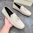 thumbnail image 5 of Men Boat Leather Dress Shoes Driving Loafers Classic Slip on Walking Casual, 5 of 17