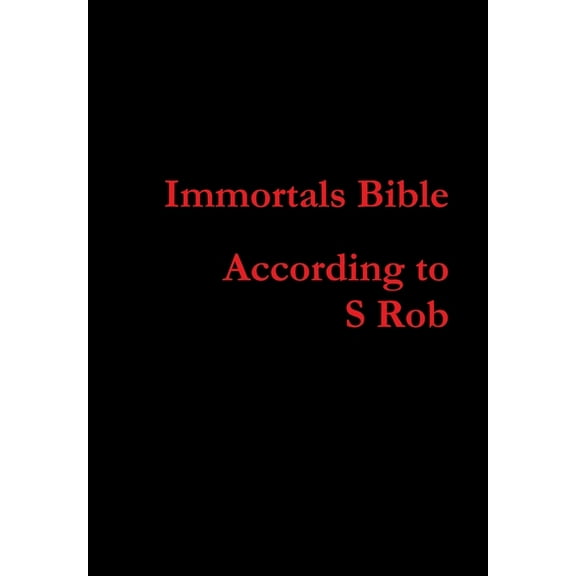 Immortals Bible, (Hardcover)