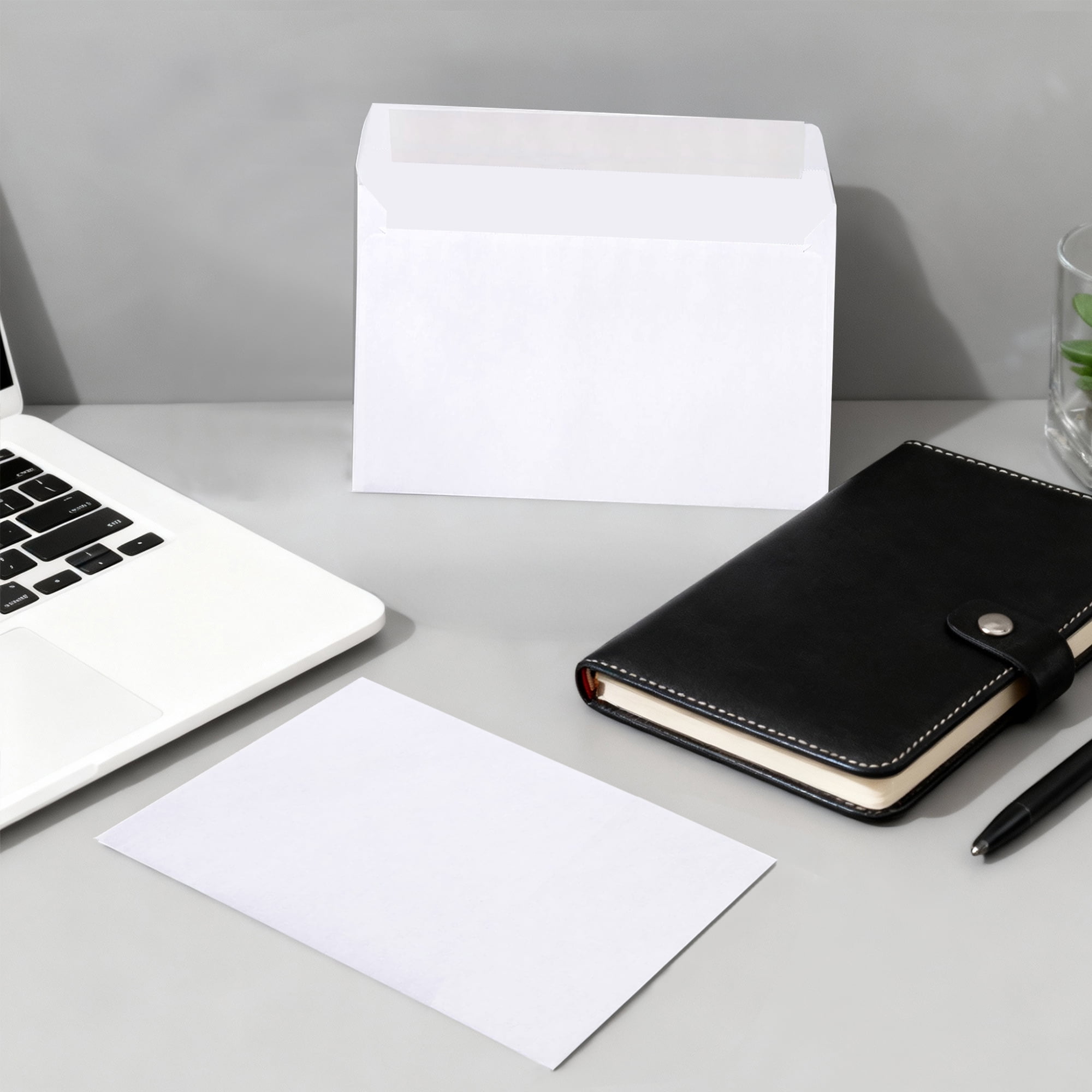 6.4" x 9" Envelopes, A9 Mailing Envelopes, Thick White Self Seal Envelopes, Business Envelopes, Envelopes Letter with Self-Seal Adhesive Strip, White 50 Count
