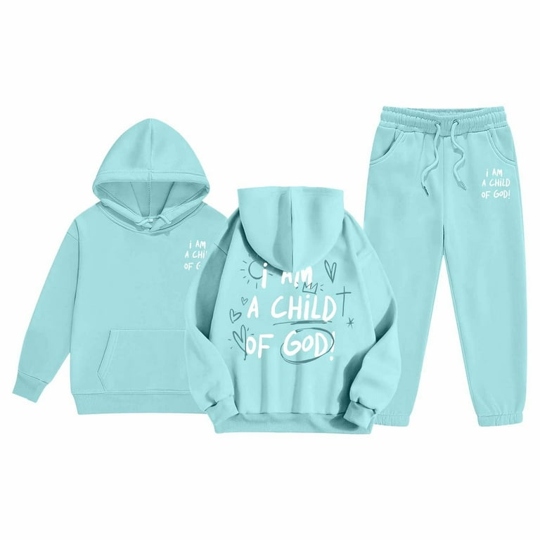 Autumn And Winter Children's Hoodie Pullover Set Popular Printed Hoodie Set Underwear Casual Letter Printed Long Sleeve Toddler Boys Track Set Sweat Suit