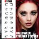 thumbnail image 2 of 2/4 pares de pegatinas de sombras de ojos reutilizables para Halloween para mujeres (8 piezas) Ndcxsfigh Cuidado Belleza, 2 of 9