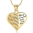 thumbnail image 2 of Crystal Urn Necklace for Ashes for Women Men Heart Cremation Angel Wing Urn Locket for Human / Pet Memorial Keepsake Necklace of Loved One, 2 of 7