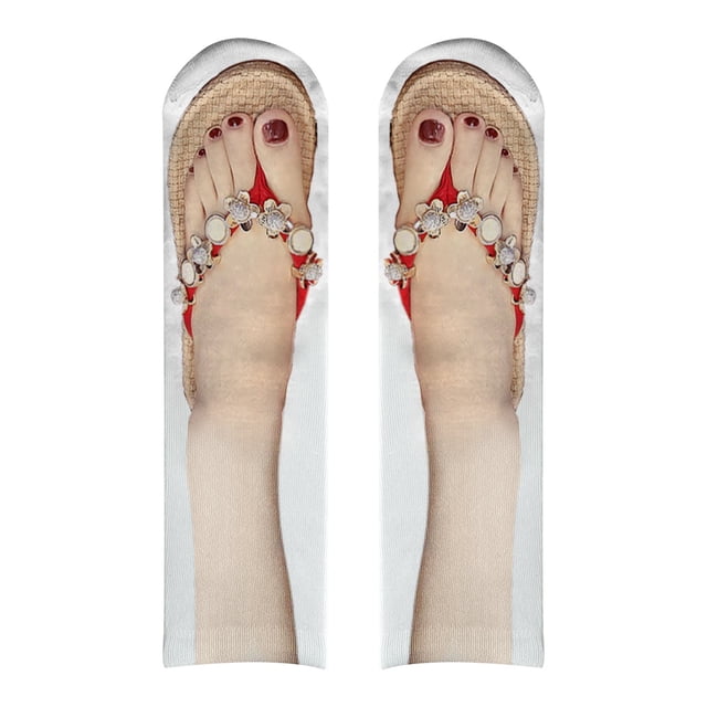 WEAIXIMIUNG Thin Socks Men 3D Pattern Sandals Print Running Women Personality Low Ankle