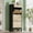 Contrast color (black + oak), variant on Ataucjin Shoe Storage Cabinet with 3 Flip Drawers, Farmhouse Fluted Shoe Organizer with Metal Legs, Freestanding Hidden Slim Narrow Shoe Rack for Entryway, Foyer, Hallway