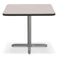 thumbnail image 2 of National Public Seating NPS® Café Table, 36" Square, X Base, 30" Height, Particleboard Core/T-Mold, Grey, 2 of 4