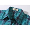 thumbnail image 3 of SSLR Flannel Shirts for Women Long Sleeve Button Down Shirts Plaid Lightweight Casual, 3 of 8
