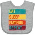 thumbnail image 3 of Inktastic Billiards Eat Sleep Play Pool Repeat Boys or Girls Baby Bib, 3 of 4
