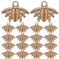 thumbnail image 1 of FELTECHELECTR 50 piezas de dijes de abeja de metal para hacer bricolaje, aretes, collares y pulseras, accesorios para hacer, 1 of 6