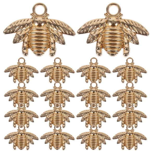 Miangastore 50 Pcs Breloques Abeille en Métal pour Fabrication de Bijoux, Boucles d'Oreilles, Colliers, Bracelets