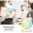 thumbnail image 2 of KOMI iPad 10th Generation Case 2022-iPad 10.9 Inch Case,360°Rotating Multi Functional Handle Ring Built in Screen Protector Pen Holder Shoulder Strap Case for iPad 10th Pink, 2 of 5