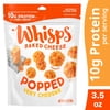 Whisps Popped, Very Cheddar Cheese Snack, 10g Protein from Real Baked Cheese, 3.5 oz