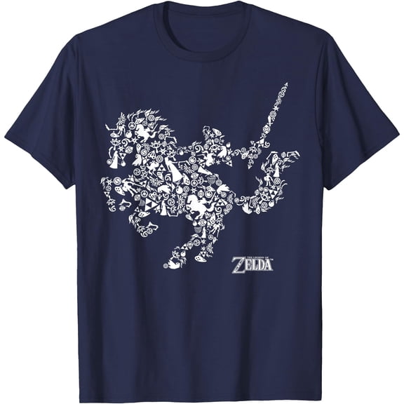 Legend of Zelda Horse Symbols Graphic DTG Print Unisex T-Shirt