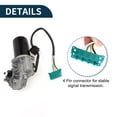 thumbnail image 5 of Unique Bargains Windshield Wiper Motor for Mercedes-Benz C-Class W202 T-modell S202 4 Pin No.2028200408/A2028200408/2028201108 Front Windscreen Wiper Motor Replacement 1pc, 5 of 7