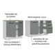 thumbnail image 4 of Cocina Integral Completa Modular Madesa Agata Con Pia 200cm BG, 4 of 5