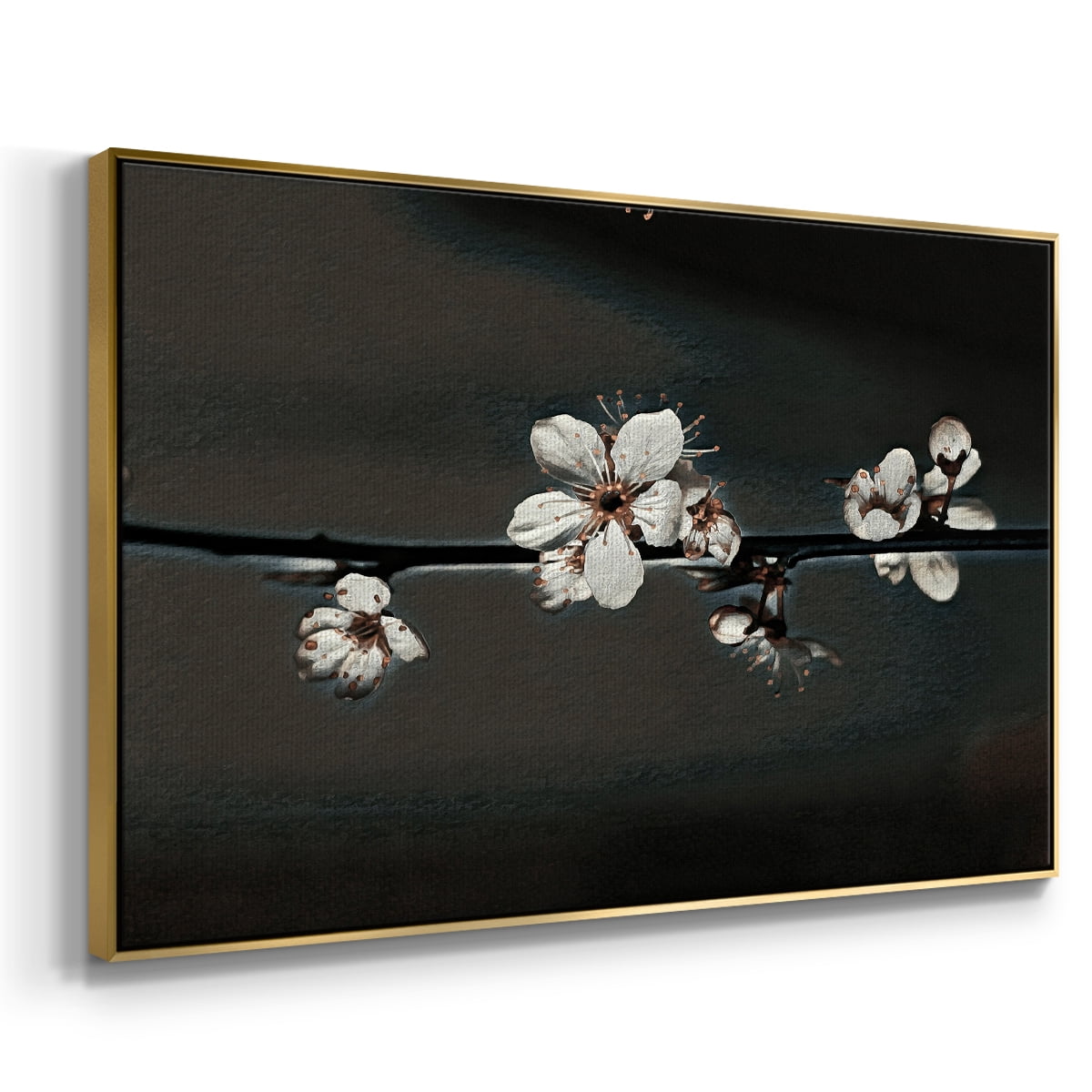 Vintage Botanical Print-XXXVIII By Wexford Home Framed in Gold Wood Gallery Wrapped Canvas 17 in. x 25 in.