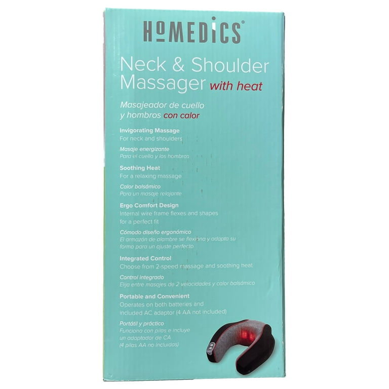 Bob and Brad Neck and Shoulder Massager with Heat (Gray) (Open box)