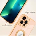 thumbnail image 2 of for iPhone 13 Pro Case with Camera Lens Protector, Logo View for Women Girls, Soft Slim Phone Cases for iPhone 13 Pro Clear Ultra-Thin Back Cover (Pink), 2 of 10