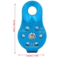 thumbnail image 5 of 26KN Climbing Pulley, Aluminium Alloy Micro Pulley, Heavy Duty Single Swivel Rope Pulley, Rescue Climbing Dual Pulley, For 12mm-14mm Rope, 5 of 7