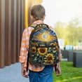 thumbnail image 6 of Honeii Starry Sky Moon Sunflower Print Backpack for School,15.6 inch Laptop Back Pack for High School and College Students, Waterproof Computer Bookbag-One Size, 6 of 6
