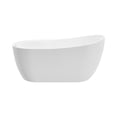 thumbnail image 5 of Nello White High-gloss  Reversible Drain Acrylic Free-standing Tub, 5 of 5