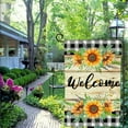 thumbnail image 6 of Heduofu Sunflower Summer Welcome Garden Flag, Vertical Floral Buffalo Small Yard Flag, Seasonal Outdoor Flag Home Decor for Yard Lawn Patio Outdoor 28x40in, 6 of 8